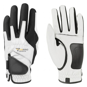 Guantes de Golf Personalizados de Cuero para Mano Izquierda, Elásticos, de Dedo Completo, Suaves, Antideslizantes, Transpirables y Personalizables - Product Image 1