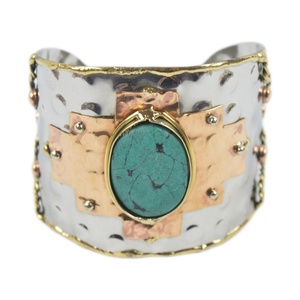 Bracelet en fil de laiton poli pour femme, accessoire de finition en forme de rouleau, Design Antique, accessoire à manchettes, nouveau Look - Product Image 4