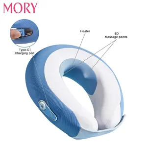Mory-masajeador eléctrico inteligente Shiatsu, herramienta de fisioterapia para el hogar, hombros y cuello, doble presión