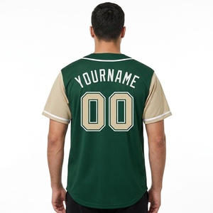 Último Diseño de Camiseta de Béisbol Personalizada con Arte Sublimado del Equipo, 100% Poliéster, Ligera, Transpirable, de Secado Rápido - Product Image 2