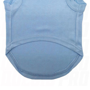 Chemise pour chien en coton uni bleu ciel, douce, confortable, respirante, vêtement pour animaux de compagnie léger, à porter tous les jours, tenue décontractée mignonne pour chien - Product Image 4