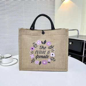 Bolsa de Yute Natural de Alta Calidad, Reutilizable, Ecológica, para Compras en el Mercado - Product Image 3