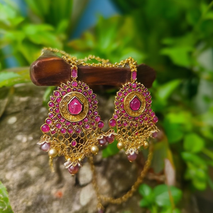 Fashion Earrings Ruby Kemp Ear Chains - Product Image 3