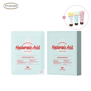 Masque en tissu hydratant à l'acide hyaluronique Rivecowe, sachet de 25 ml pour le visage, tous types de peau - Product Image 1