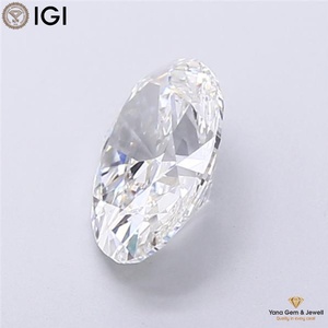 Diamant ovale cultivé en laboratoire certifié IGI CVD, 1,50 carat, couleur F, clarté VVS1, pour pendentif solitaire élégant - Product Image 6