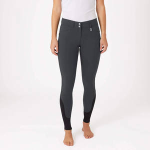 Pantalones de equitación de cintura alta elásticos, ajustados, lisos, tipo jodhpur y breeches - Product Image 1