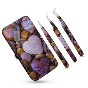 Étui magnétique en acier inoxydable de haute qualité pince à épiler extension de cils couleur personnalisée emballage en gros pour les cils - Product Image 2