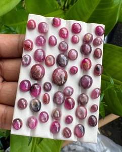 Piedras sueltas de rubí natural, corte ovalado tipo cojín, color rojo, para la elaboración de joyas, anillos, colgantes, pendientes, alta calidad. - Product Image 2