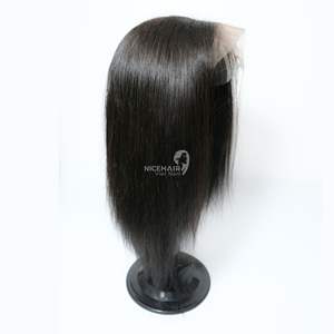 2024 naturel droit complet pour dentelle frontale perruque 100% Remy/cheveux humains vierges 13*4 dentelle transparente Style de vague naturelle - Product Image 4