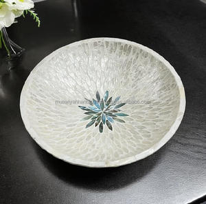 Tazón de nácar natural con mopa personalizada para el hogar y el restaurante Ensaladera de cocina - Product Image 4