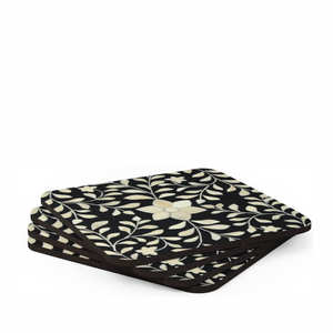 Ensemble de sous-verres classiques écologiques en os incrusté avec motif thé arabe pour accessoires de table - Product Image 3