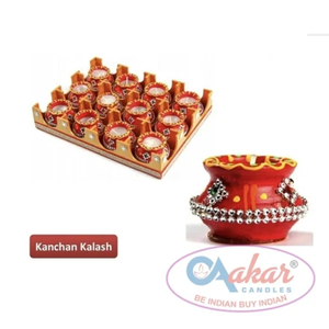 Bougie sans fumée Aakar TC 101 Kanchan Kalash pour la Pooja et la décoration des fêtes - Product Image 1