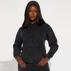 High Quality Women Acid Wash Hoodie And Jogger Set Soft Warm <b>Fleece</b> Comfortable Winter Tracksuit For Gym Workout <b>Running</b> Travel - Product Image 6