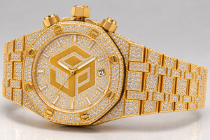 Luxury Stainless Steel Moissanite Diamond Iced Out <b>Watch</b> Men Women Fashion Wristwatch - Product Image 6