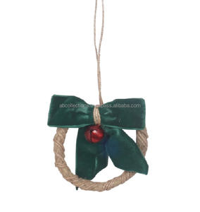 Natural Cotton Jute Christmas Wall <b>Hanging</b> <b>Ornaments</b> Hot Selling Handicraft Tassel Rope Decorations Customized Colors Factory - Product Image 5