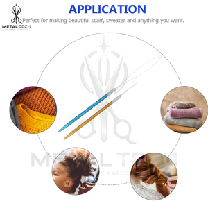 Professional Metal Handle Hair Extension Loop <b>Needle</b> Kit Micro Ring <b>Threader</b> Wire Pulling Hook Tool Set Salon Supplies Wholesale - Product Image 6