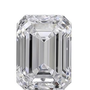 1.51 carats diamant émeraude blanc D couleur VVS2 clarté personnaliser diamant en vrac fabrication de bijoux diamant de haute qualité cultivé en laboratoire - Product Image 3