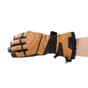 Guantes Cortos de Alta Calidad Unisex de Cuero Genuino, Guantes de Medio Dedo para Ciclismo y Motociclismo, Transpirables - Product Image 3