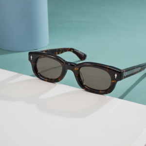 Lunettes de soleil ovales tendance Y2K unisexe, monture étroite, verres rétro avec rivets diamant, verres colorés teintés, style mode - Product Image 1