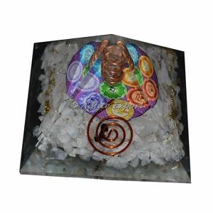 Pirámides de orgón de cuarzo ahumado, punto de cristal tallado, ágata, estilo Feng Shui, mascota, piedra preciosa grabada para artesanía de piedra semipreciosa - Product Image 5