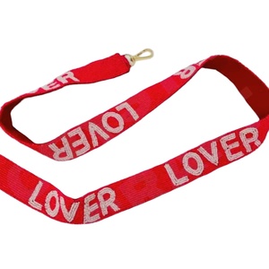 CRYSTAL CRAFT New Arrival Handmade Designer Ladies Beaded Mobile Phone Strap Seed Bead Guitar Strap Game Day - Product Image 1