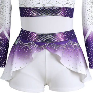 Traje de Majorette Personalizable y Cómodo para Clubes/Escuelas/Eventos - Vestido de Actuación Escénica de Alta Calidad en Spandex/Poliéster - Product Image 5