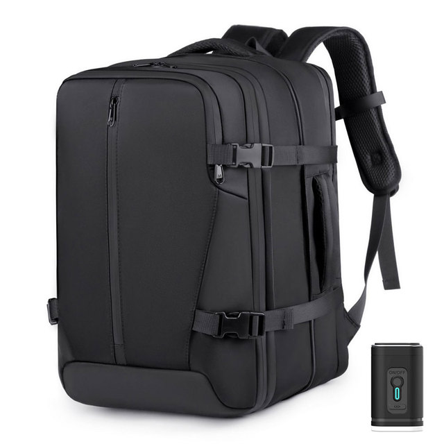 Hot Sale Vacuum Seal Travel Backpack Expandable Air Compression System Water Resistant Carry-On Suitcase Luggage