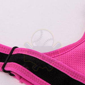 Soutien-gorge de sport rose pour femme de qualité supérieure avec fermeture éclair frontale, maintien élevé, coussinets amovibles, sans coutures, idéal pour le yoga et l'entraînement - Product Image 3