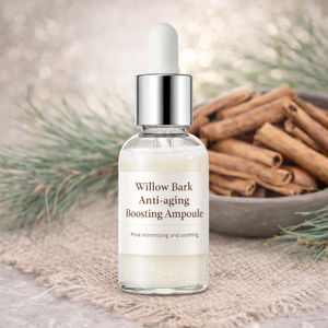 Ampoule crémeuse laiteuse à la peau de saule de qualité supérieure ODM / OBM, développée et formulée en Corée, sérum hydratant - Product Image 1