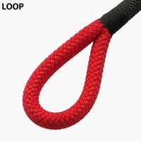 Corde cinétique tressée de récupération pour véhicules tout-terrain 4x4, SUV, pick-up, VTT, UTV avec manchons de protection et extrémités bouclées