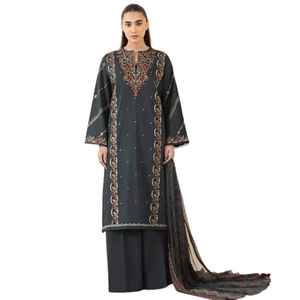 คอลเลคชั่นเดรสลำลองปักลายดอกไม้สำหรับฤดูร้อนแบบใหม่ล่าสุดสำหรับผู้หญิง ตกแต่งด้วยผ้าปะติดปะต่อ ไซส์พลัส แขนยาว คุณภาพเยี่ยม บริการ OEM - Product Image 1