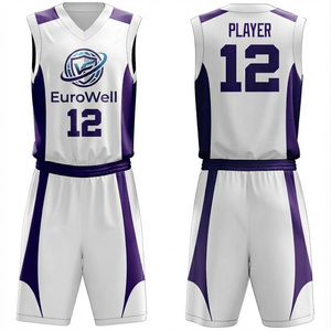 Uniforme de basketball professionnel haute performance, sur mesure, réversible, sublimé, anti-bactérien et respirant pour - Product Image 1