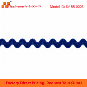 Royal Blue 15mm Velvet Ric Rac Border <b>Dance</b> <b>Costumes</b> Stagewear Nautical Props Textile Art Bulk Trade Supplier 100% Nylon - Product Image 6