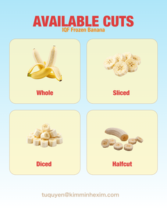 Plátanos Congelados IQF en Rodajas/Cubos/Trancos/Mitades/Enteros, Ingrediente de Fruta Madura para Repostería, Procesamiento de Alimentos, 24 Meses de Caducidad - Product Image 4