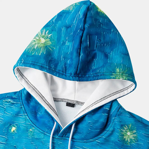 Men Sublimation <b>Hoodies</b> Stylish All Over Print <b>Hoodie</b> <b>Lightweight</b> Comfortable Long Sleeve Casual Wear for Men Everyday Fashion - Product Image 2