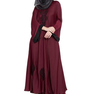 2026 Outer Wear Islamic Clothing Abaya Women Muslim Dress Abaya Belt Waist Baggy <b>Kaftan</b> Wholesale Abaya Silk Custom Breathable - Product Image 4