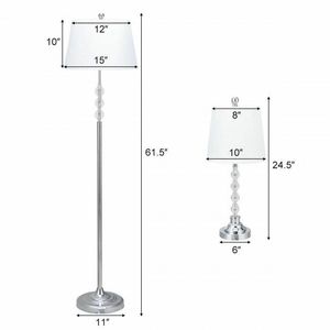 Set Moderno di 3 Lampade da Terra e da Tavolo per Camera da Letto, Studio, Hotel, Illuminazione e Arredamento - Product Image 4