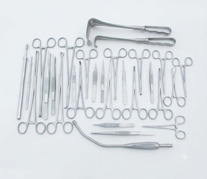 Ensemble d'instruments chirurgicaux ORL Farhan Products & Co, 10 pièces, acier inoxydable, réutilisables, stérilisables, outils médicaux certifiés ISO/CE - Product Image 1