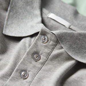 Camiseta de Golf de Alta Calidad con Logotipo Personalizado, para Hombre, Talla Grande, Botones, Manga Corta, Color Sólido, Tejido de Punto, Estilo Gótico, Secado Rápido - Product Image 2