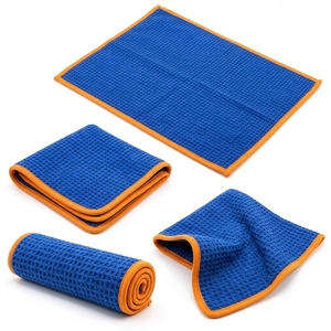 Serviettes de voiture personnalisées, très absorbantes, avec logo et taille brodés sur mesure, douces pour le nettoyage de la voiture, avec expédition et livraison. - Product Image 5