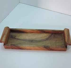 Bandeja de servir con incrustaciones de nácar, estilo europeo, bandeja de resina MOP, bandeja multiusos para el hogar, la cocina, para tarros y servir. - Product Image 4