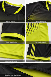 Custom Unisex Raglan Sleeve Crew Neck Short Sleeve Sports Jersey Set Quick Dry Breathable Polyester Drawstring Team Soccer - Product Image 6