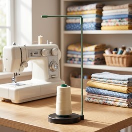 AA0060 Thread rack for 1 spools | Thread Rack for 1 Spool Plastic Simple Sewing Accessory 20 cm Round Convenient - Product Image 4