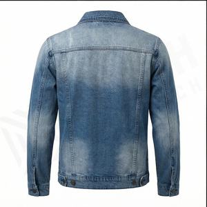 Chaqueta vaquera de alta calidad para hombre de invierno 2025 con logotipo frontal tamaño y color personalizables - Product Image 3