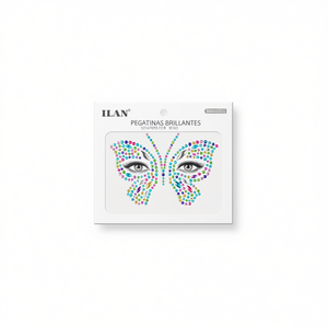 Adesivi per il Viso Ilan con Design a Farfalla, Gioielli Facciali Multicolore per Trucco da Festa - Product Image 1