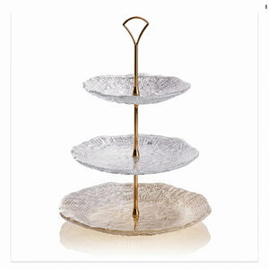 Golden Two-<b>Tier</b> Metal <b>Cake</b> Stand Multi-Layer Dessert Display Reusable Hand Wash Only Cupcake Holder Serving Tray For Parties - Product Image 4