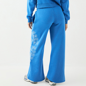 OEM DTF Custom Cotton Polyester Casual Wide Leg Pants Personalized Logo Printed <b>Lounge</b> <b>Trousers</b> Streetwear Fashion for <b>Women</b> - Product Image 2