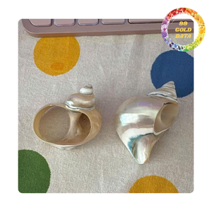 Anneau de serviette décoratif en coquille polie pour la restauration et les fournitures de traiteur - Product Image 2