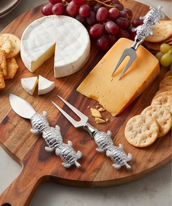 Turtle Design Cheese Server Set In Stainless Steel With Silver Finished Perfect <b>For</b> Kitchenware Wedding And Tabletop Decor - Product Image 5