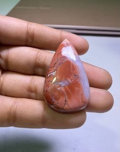 Cabochon en Agate Coton Naturel de Haute Qualité, Pierre Précieuse en Vrac pour la Fabrication de Bijoux - Product Image 1